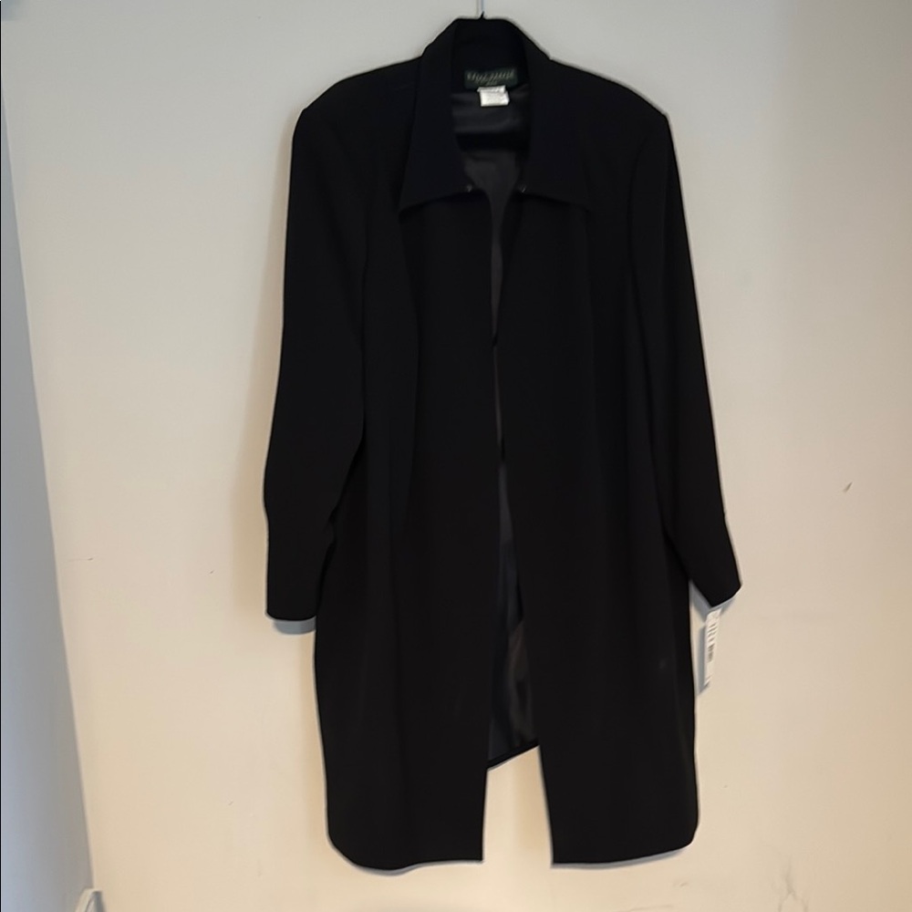 Harve Benard Classic Black Trench Coat
